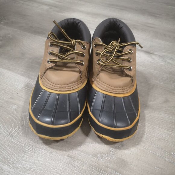 River Land Boots & Shoes Ladies Size 6 Navy Blue & Tan Duck Shoes / Boots - Picture 6 of 8